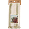 Cotton Kitchen Dish Towel - Highland Cow With Floral Crown 20x28 from Primitives by Kathy