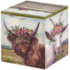 Set of 3 Decorative Wooden Hinged Boxes - Farmhouse Animals With Floral Crown from Primitives by Kathy