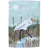 Decorative Double Sided Garden Flag - Heron Walking Through Marsh 12x18 - Beach Collection from Primitives by Kathy