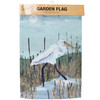 Decorative Double Sided Garden Flag - Heron Walking Through Marsh 12x18 - Beach Collection from Primitives by Kathy