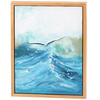 Decorative Framed Canvas Wall Decor Art - Seagull Cresting Ocean - 12x16 - Beach Collection from Primitives by Kathy