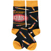 Colorfully Printed Cotton Novelty Socks Classroom Chaos - Teacher Collection from Primitives by Kathy