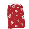 Red & White Cotton Kitchen Dish Towel - Love You Bushel & A Peck 28x28 - Rose Print Design from Primitives by Kathy