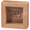 Decorative Wooden Box Sign Decor - Dad First Love Forever Hero 3x3 from Primitives by Kathy