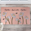 Decorative Entryway Door Mat Area Rug - Home Sweet Home Bumblebees & Daisies 34x20 from Primitives by Kathy