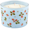 3 Wick Jar Candle - Wild Strawberries Design - Strawberry Scent - 14 Oz - 30 Hours from Primitives by Kathy