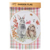 Decorative Double Sided Garden Flag - Bunny Rabbits & Spring Flowers 12x18 from Primitives by Kathy