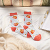 Colorfully Printed Cotton Novelty Socks - Strawberry Print Design - Garden Collection from Primitives by Kathy