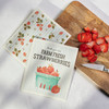 Set of 2 Swedish Dishcloths - Farm Fresh Strawberries Design - Garden Collection from Primitives by Kathy