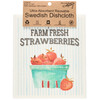 Set of 2 Swedish Dishcloths - Farm Fresh Strawberries Design - Garden Collection from Primitives by Kathy