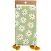 Cotton Kitchen Dish Towel - Daisy Flowers Print Design 20x26 - Garden Collection from Primitives by Kathy