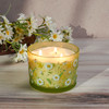 3 Wick Jar Candle - Daisy Flower Design - Flower Garden Scent - 30 Hours from Primitives by Kathy