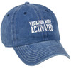 Adjustable Cotton Baseball Cap - Vacation Mode - Beach Blue Color from Primitives by Kathy