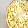 Glitter Accents Lemon Glass Christmas Ornament 3.25 Inch from Primitives by Kathy