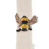 Set of 4 Colored Beads Bumblebee Napkin Rings from Primitives by Kathy
