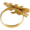 Set of 4 Gold Colored Metal Bee Napkin Rings from Primitives by Kathy