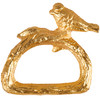 Set of 4 Gold Colored Bird Metal Napkin Rings from Primitives by Kathy