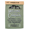 Double Sided Garden Flag - Welcome To Campsite - Drinks Are Cold 12x18 from Primitives by Kathy