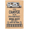 Double Sided Garden Flag - Bring Beer Open Door Camper Policy 12x18 from Primitives by Kathy