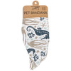 Large Cotton Dog Pet Bandana - Sea Creature Themed - 21x21 from Primitives by Kathy
