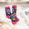 Colorfully Printed Cotton Novelty Socks - You Are Amazing - Sun Rainbow & Flower Design from Primitives by Kathy