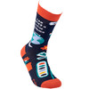 Colorfully Printed Cotton Novelty Socks - I Am Making A Difference - Teacher Themed from Primitives by Kathy