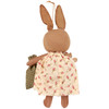 Hanging Bunny Doll Ornament Holding Flowers & Bag Of Seeds 4.5 Inch from Primitives by Kathy