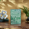Decorative Wooden Box Sign Decor - Shamrock Blessings 5x7 from Primitives by Kathy
