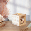 Double Sided Decorative Wooden Seashell Holder Box - Beach Treasures Memories Forever from Primitives by Kathy