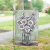 Decorative Double Sided Garden Flag - Jar Of Daisy Flowers 12x18 from Primitives by Kathy