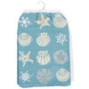 Set of 2 Cotton Kitchen Dish Towels - I'd Rather Have Seashells Than Snowflakes 28x28 - Beach Collection from Primitives by Kathy