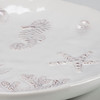 Decorative Ceramic Plate - Embossed Sea Life Design - White Glaze Finish 8 In Diameter from Primitives by Kathy