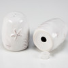 White Glaze Finish Salt & Pepper Shaker Set - Seahorse & Starfish - Beach Collection from Primitives by Kathy