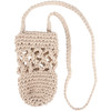 Marcrame Cotton Wine Bottle Holder With Shoulder Strap from Primitives by Kathy