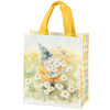 Double Sided Daily Tote Bag - Cheerful Gnome Holding Daisy Flowers from Primitives by Kathy