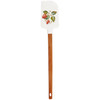 Double Sided Silicone Spatula - Wild Strawberries Design - 13 Inch - Wooden Handle from Primitives by Kathy