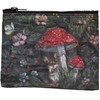 Double Sided Woodland Mouse With Spring Florals & Mushroom Zipper Wallet from Primitives by Kathy
