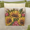 Double Sided Reusable Market Tote Bag - Colorful Daisies & Spring Flowers In Vase from Primitives by Kathy