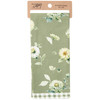 Cotton Kitchen Dish Towel - Floral Design On Green Palette 18x28 from Primitives by Kathy