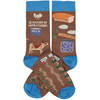 Colorfully Printed Cotton Novelty Socks - I'd Rather Be Homesteading - Farming Themed from Primitives by Kathy