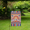 Colorful Double Sided Garden Flag - Woodburn Art Design - Think Happy Thoughts - Rainbow & Florals from Primitives by Kathy