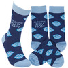 Colorfully Printed Cotton Novelty Socks - Awesome Boy Mom from Primitives by Kathy