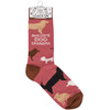 Dog Lover Colorfully Printed Cotton Novelty Socks - Awesome Dog Grandma from Primitives by Kathy