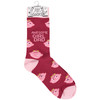 Colorfully Printed Cotton Novelty Socks - Awesome Girl Dad from Primitives by Kathy