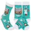 Colorfully Printed Cotton Novelty Socks - Awesome Pharmacist from Primitives by Kathy