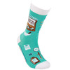 Colorfully Printed Cotton Novelty Socks - Awesome Pharmacist from Primitives by Kathy