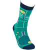 Colorfully Printed Cotton Novelty Socks - I'd Rather Be Playing Pickleball from Primitives by Kathy