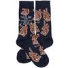 Colorfully Printed Cotton Novelty Socks  - These Are My Knock Em Dead Socks - Tigers Print from Primitives by Kathy