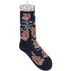 Colorfully Printed Cotton Novelty Socks  - These Are My Knock Em Dead Socks - Tigers Print from Primitives by Kathy