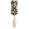 Double Sided Cotton & Rope Dog Chew Fetch Toy - Cat Print Design from Primitives by Kathy